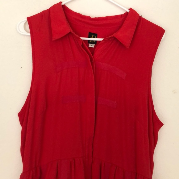 Anthropologie Dresses & Skirts - Beautiful vibrant red orange dress